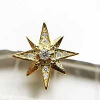 Golden Magic Star Ear Studs