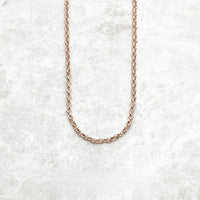 Rose Gold Round Belcher Chain