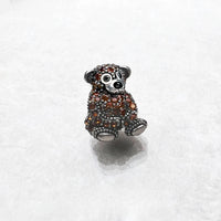 Brown Teddy Bear Bead