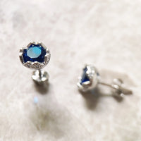 Midnight Lotus Ear Studs