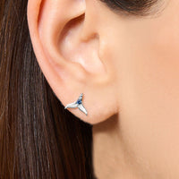 Dolphin Fin Ear Studs