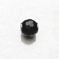 측면 검은 색 결정 구슬