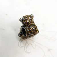 Brown Teddy Bear Bead
