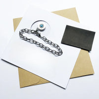 שרשרת קישור כחולה Charm צָמִיד