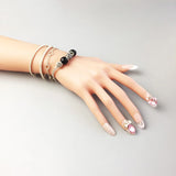 Pulsera de cuentas negras