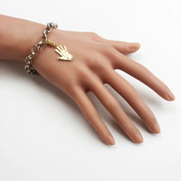 וינטג 'יד מוזהב Charm