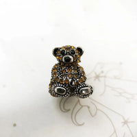 Brown Teddy Bear Bead