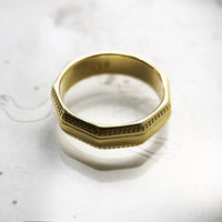 Couples’ Angular Gold Ring