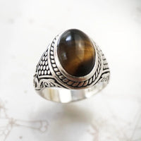 Royal Brown Oval Ring