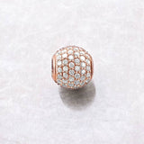 Rose Gold Pave Bead