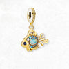 カラフルな魚の金 Charm