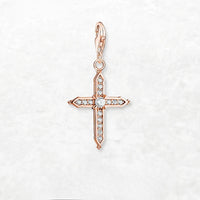 로즈 골드 크로스 Charm