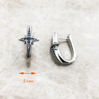 로열티 스타 후프 귀걸이