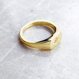 Signet Ring Vintage Star