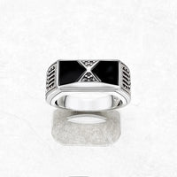 Black Pyramid Signet Ring