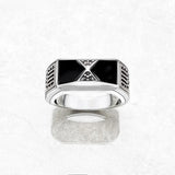 Black Pyramid Signet Ring