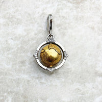 빈티지 글로브 회전 Charm
