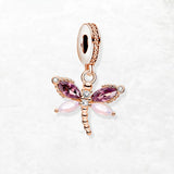 로즈 골드 잠자리 Charm