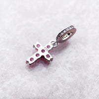 צלב אבן ורוד Charm
