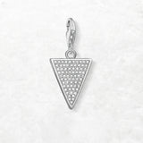 삼각형 흰색 돌  Charm