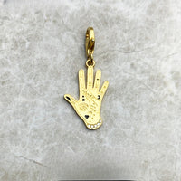 וינטג 'יד מוזהב Charm