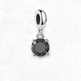 검은 색 수정 석 Charm
