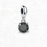 검은 색 수정 석 Charm