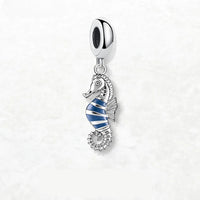 Blue Seahorse Charm