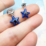 진한 블루 스타 Charm