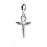 Ankh with Scarab Charm