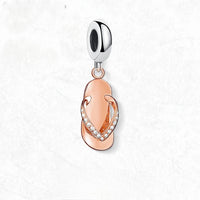 로즈 골드 플립 플롭 Charm