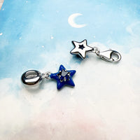 진한 블루 스타 Charm