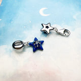 진한 블루 스타 Charm