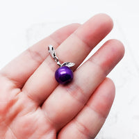 자주색 에나멜 사과 Charm