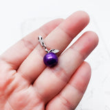 자주색 에나멜 사과 Charm