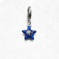 진한 블루 스타 Charm