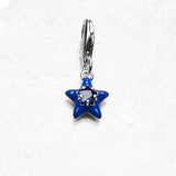 진한 블루 스타 Charm