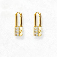Love Lock Hoop Earring
