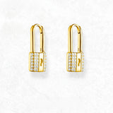 Love Lock Hoop Earring