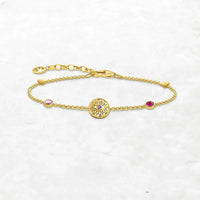 Sun Coin Yellow Bracelet
