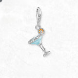 Blue Cocktail Charm
