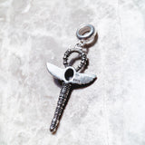 Ankh with Scarab Charm