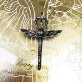 큰 Scarab Ankh 십자가 펜던트
