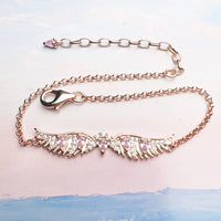 Pulsera de oro rosa de Phoenix Wings