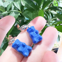 Encanto de oso de gelatina azul