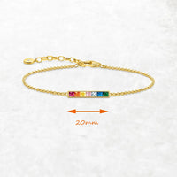Pulsera de piedra colorida