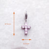 ピンクの石の十字架 Charm