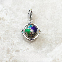 빈티지 회전 지구 Charm