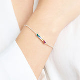 Pulsera de piedras coloridas