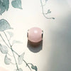 ピンクのファセットビーズ